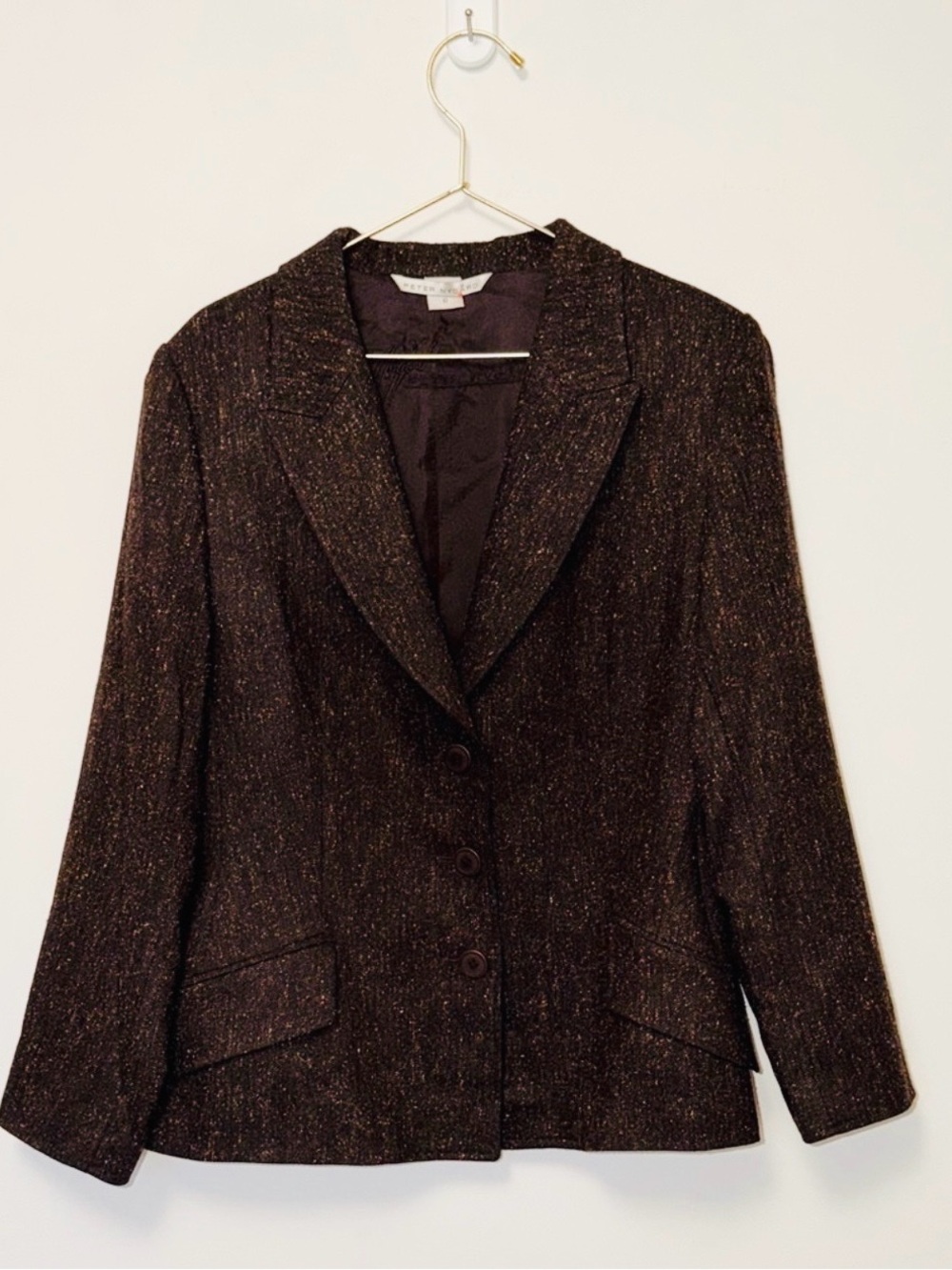 Nygard Women's Power Blazer Brown High Quality in Beautiful Condition 🔥